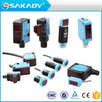 SAKADY 12-24VDC PNP NO+NC, capteur de distance industriel automatique à réflexion diffuse LED rouge rapide, série GL25, portée 5m, IP65