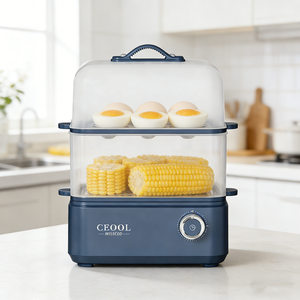 เครื่องต้มไข่มัลติฟังก์ชั่น, เครื่องต้มไข่ไฟฟ้าไข่น้ำพุร้อนไข่ลวกทำคัสตาร์ดไข่ - Product Image 1