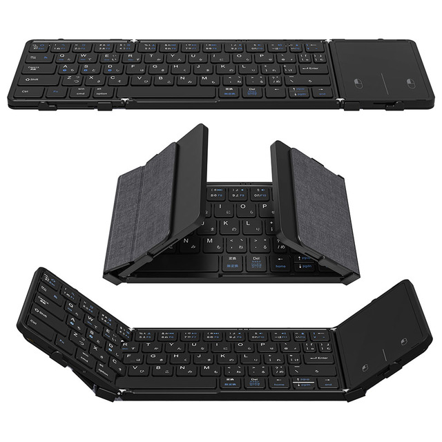 New Folding Split Keyboard with Scissor Operation Touchpad USB 3.0 Interface Ultra Thin & Ambidextrous for Tablet & Phone