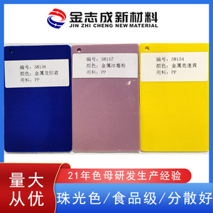 Pearl Color Masterbatch For Injection Molding PP PET PC ABS Granule High Brightness Shenzhen Origin JZC58088 - Product Image 4