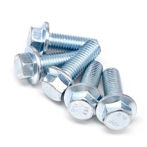 Bulloni Esagonali Flangiati DIN 6921 in Acciaio al Carbonio Zincato Classe 4.8 6.8 per Uso Industriale, Testa Dentellata, Filettatura Liscia M5-M30 <span class=keywords><strong>Handan</strong></span> - Product Image 3