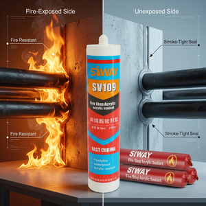Scellant acrylique ignifuge haute performance à base d'eau SV109 résistant à la chaleur et aux températures élevées pour l'étanchéité des joints <span class=keywords><strong>de</strong></span> construction - Product Image 4