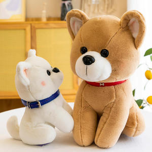 Peluche personnalisée Shiba <span class=keywords><strong>Inu</strong></span>, jouet en peluche Kawaii, chien <span class=keywords><strong>Akita</strong></span> en peluche avec collier - Product Image 5
