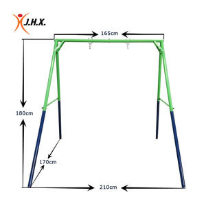 مجموعة أرجوحة ملونة للحديقة الخلفية للترفيه في الهواء الطلق للأطفال - Product Image 6