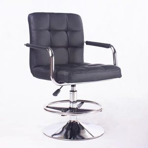 Chaise d'ordinateur pour la maison, chaise de bureau compacte, chaise pivotante réglable avec dossier, chaise pour personnel, tabouret court réglable - Product Image 1