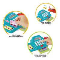 Jouets pour enfants : Caisse enregistreuse de supermarché amusante pour jeu d'imitation préscolaire, jouet domestique pour enfants, caisse enregistreuse POS