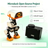 Moteur sans noyau à double arbre avec encodeur magnétique 360 degrés TTL Serial Bus, compatible Microduck Servo Hugging Face, pour robot bipède