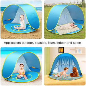 Tienda de playa para bebés emergente Refugio solar portátil impermeable con piscina Parques para niños con sombra - Product Image 4