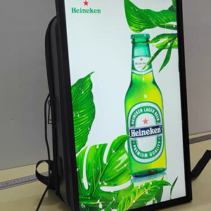 Dọc con người đi bộ xách tay LCD Ba lô kỹ thuật số biển quảng cáo với thông tin video hình ảnh kỹ thuật số biển - Product Image 1