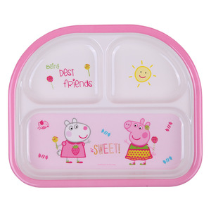 Wuhe Kids Cartoon Feeding Plate Three Compartment Rectangle Dish For Child Dining - Product Image 5