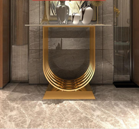 Table console avec miroir, ensemble de table console moderne avec miroir