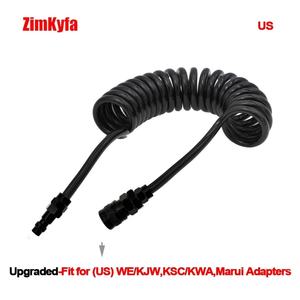 Regulador de CO2 HPA Mini de Aleación de Aluminio Negro con Manguera en Espiral y Conector Foster US para Botella G1/2-14, Manómetro Ajustable de 300 PSI - Product Image 4