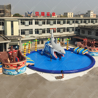 Glissière d'eau gonflable avec piscine, fabriqué en chine, offre spéciale
