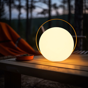 Lampada a globo portatile ricaricabile a LED-luce a sfera impermeabile IP65 per campeggio/matrimonio/decorazione da giardino 3 modalità di ricarica USB - Product Image 5