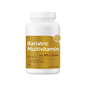 Multivitamines Bariatriques Formule 23 en 1, 45 mg de Fer par Portion, Capsules Végétariennes, 240 Comprimés, Complément Alimentaire - Product Image 1