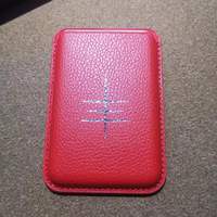 W1 Pu Logo Kustom Warna Magnet Dompet Ponsel Magnetik Tempat Kartu Kredit Kulit Penahan Kuat untuk iphone 14 15 16 Pro Max