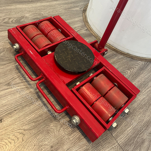 Super Heavy Duty rotierende runde Plattform Fracht wagen Roller Skid Warehouse Verwendung Machine Caster - Product Image 2