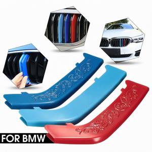 Juego de Adhesivos Decorativos para Parrilla Delantera 3D para BMW Serie 3 F30 2013 2014 2015 Estilo Deportivo - Product Image 1