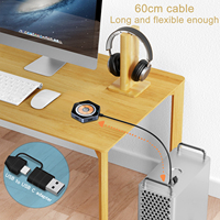 Prise de chargeur sans fil 7 en 1 Hub USB Station d'accueil de charge Chargeur de bureau Adaptateur de prise de voyage Station de charge sans fil