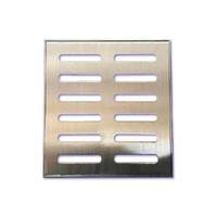 Cubierta de drenaje de acero inoxidable de primera calidad moderna, cubiertas de zanjas de drenaje de agua de lluvia rectangulares, materiales de construcción de Metal duraderos