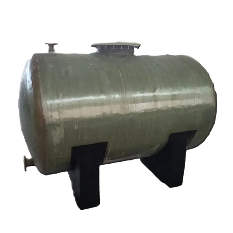 Réservoir de stockage d'acide de l'eau horizontal de FRP/GRP SMC pour le traitement chimique