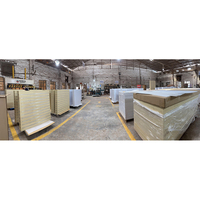 Étagère de présentation murale en bois pour panneaux à lattes, support de présentation pour revêtements de sol