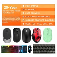 Klavye ve Fare Seti için Kablosuz Sessizleştirme Özelliği, iPhone/iPad/Tabletler için Taşınabilir, Stokta Mevcut