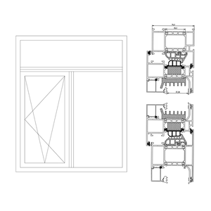 Ventana Abatible de Aluminio de Doble Hoja, Tipo Manivela, Apertura Exterior - Product Image 6