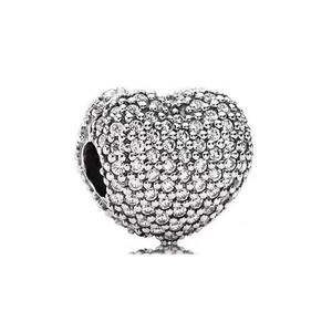 Pendentif DIY Panjia en argent S925, perle marguerite, couronne antidérapante, boucle lettre d'amour, accessoires pour enfants en argent sterling - Product Image 5