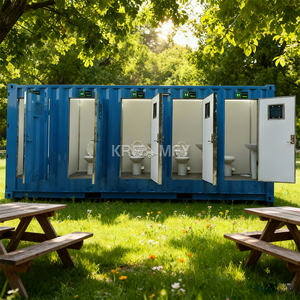 Salle de bain préfabriquée mobile, WC, douche extérieure avec toilettes, salle de bain portable pour le camping - Product Image 3