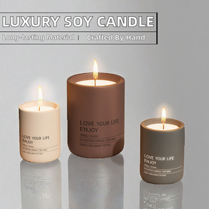 Candele Profumate alla <span class=keywords><strong>Lavanda</strong></span> Artigianali Ecologiche in Cera di Soia, Moderne e di Lusso per Decorazioni Domestiche di Capodanno - Product Image 2