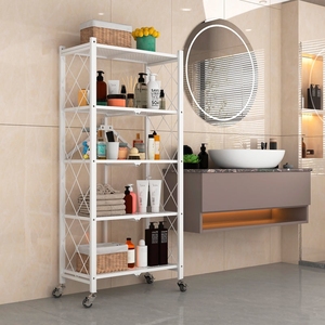 Household Metal Rack <strong>Kitchen</strong> Shelf Foldable Tableware Shelves <strong>Shelving</strong> Units Holders Folding Storage Racks for <strong>Kitchen</strong> - Product Image 6