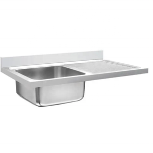 Équipement de cuisine commerciale en acier inoxydable Double évier <span class=keywords><strong>banc</strong></span> <span class=keywords><strong>comptoir</strong></span> Restaurant hôtel utilisé fabriqué en Arabie saoudite industriel - Product Image 2