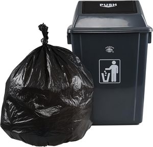 Heavy-Duty 5 Gallon Black Trash Bags, Durable Wastebasket Bin Liners, Disposable Garbage Bags for Home, and Office - Product Image 5