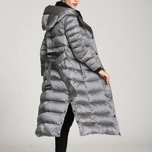 2025 vente chaude coupe-vent 100% Polyester femmes longue personnalisée hiver extérieur thermique veste vers le bas manteau - Product Image 6