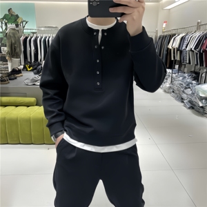 Pull-over décontracté à manches longues pour homme Henry's, épais et léger, parfait pour <span class=keywords><strong>le</strong></span> <span class=keywords><strong>printemps</strong></span> et l'automne - Product Image 2