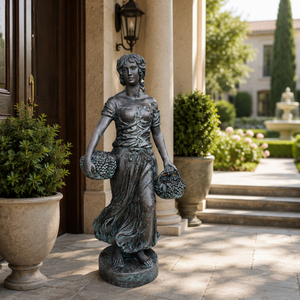 Sculture Figurative in Bronzo delle Divinità delle Quattro Stagioni Realizzate con la Tecnica di Fusione a Cera Persa: Ideali per l'Arredamento Moderno della Casa - Product Image 4