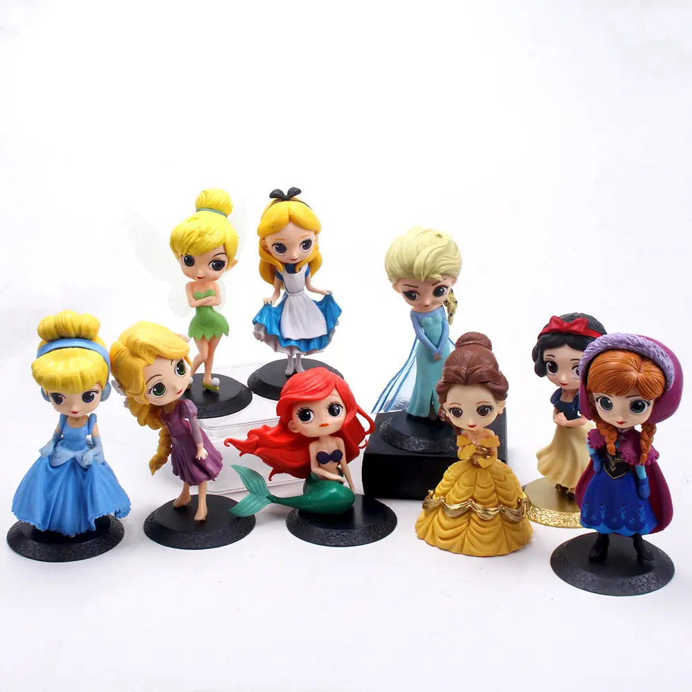 プリンセスアクションフィギュアプリンセスアンナアクションフィギュア人形アリスPVCフィギュアおもちゃギフト用