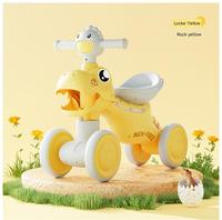 Voiture d'équilibre sans pédales pour enfants 2024, 1-2-3 ans, 6 bébés, quatre roues, glisse, yo-yo, voiture à bascule pour enfants