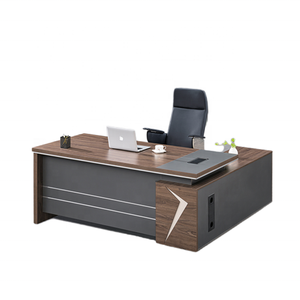 مكتب تنفيذي على شكل حرف L من قشرة الخشب، عصري ومتين وصديق للبيئة، بسعر المصنع، رائج البيع، من جوهوي - Product Image 6