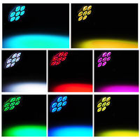 Iluminación LED RGBW 4 en 1 para Escenarios, Cabeza Móvil, Luces DJ, Control DMX512/Activación por Sonido, Clasificación IP33, para Fiestas, Espectáculos, Bodas, KTV