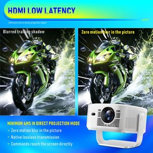Ultra Short Throw LCD <b>Projector</b> Portable Android 14 <b>WiFi</b> 1080P Video <b>Projector</b> Built-in Speakers for Home Theater - Product Image 6