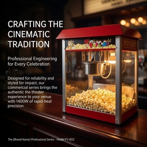 Machine à Popcorn Commerciale en Gros Prix Usine – Machine à Popcorn de Comptoir avec Écran Chauffant pour Restaurants et Cafés - Product Image 2