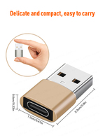 Konverter adaptor kabel, USB C Tipe C betina ke USB jantan, konektor OTG untuk Aksesori Game Xiaomi Macbook