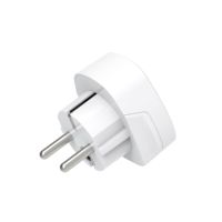 Adaptateur de prise UK vers EU - Adaptateur de voyage compact UK vers EU - Adaptateur de voyage UK vers Allemagne, France, Belgique, Suède avec BS8546