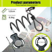 Robuste moto vélo scooter manchette serrure vélo chaîne serrure Scooter accessoires partie poignée boucle électrique Pedicab serrure