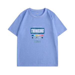 कस्टम हीट ट्रांसफर रंग टी-शर्ट धागे 50% कपास 30% लिओसेल 20% पॉलिएस्टर नियमित फिट जापानी शैली - Product Image 4