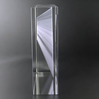 Trofeo de Cristal Horizontal Neelpure 125493 con Diseño de Rompecabezas y Mapa del Mundo Personalizado para Premios Corporativos