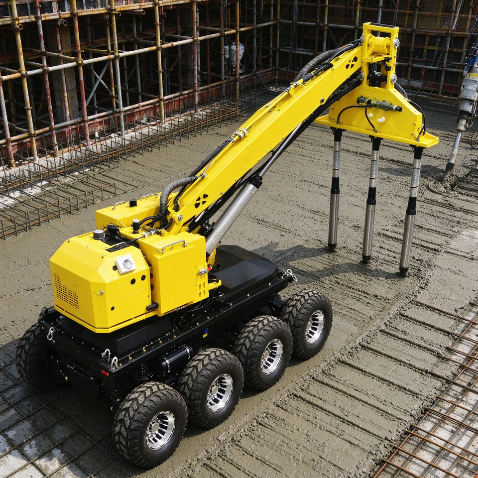 Robotic Concrete Vibrator for Large Scale Construction with Automatic ...