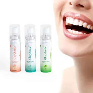 Wholesale OEM Oral Spray Peach Flavor 17ml Travel Size Mouth Spray Private Label Mouthwash